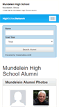 Mobile Screenshot of mundeleinhighschool.org