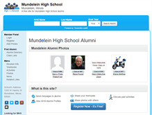 Tablet Screenshot of mundeleinhighschool.org